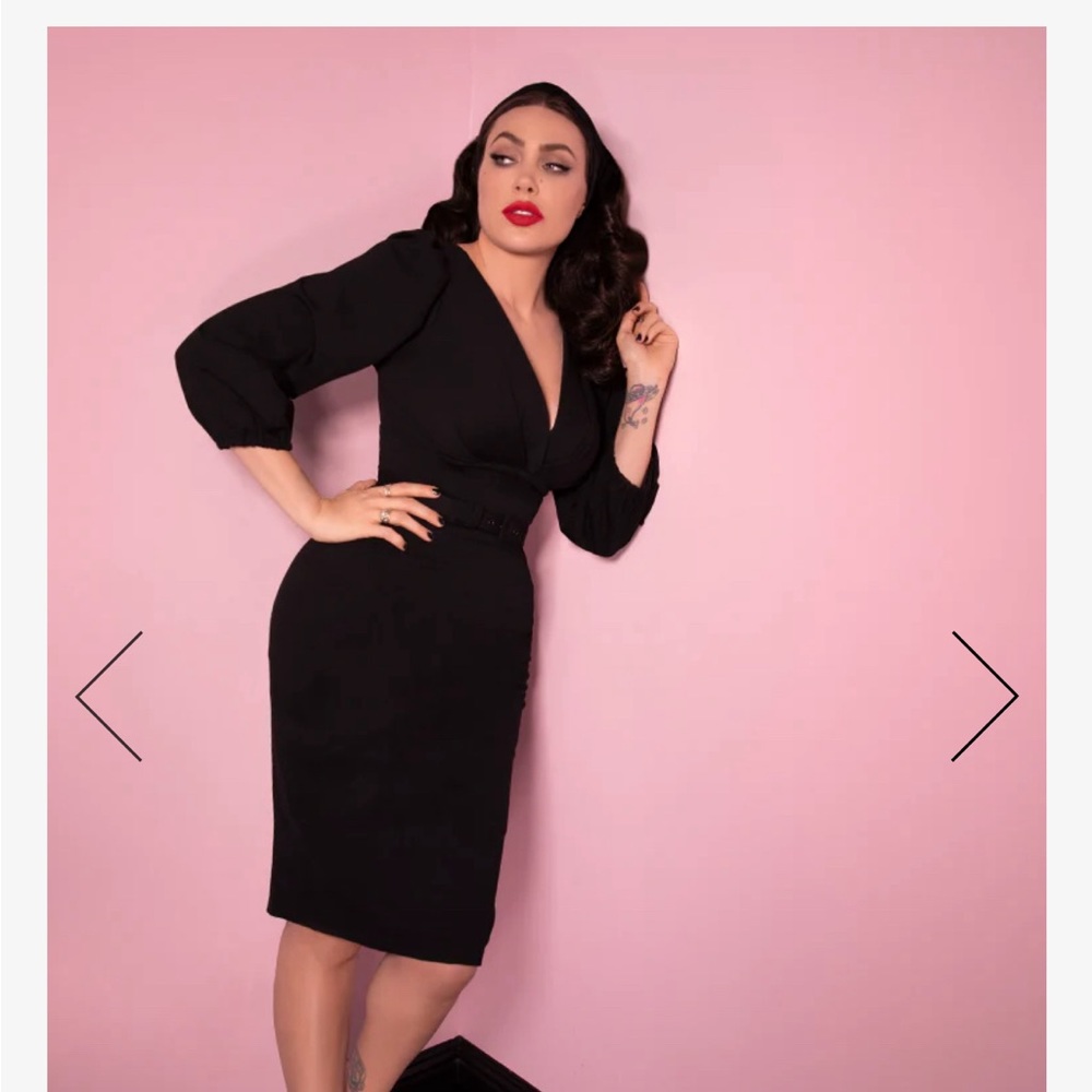 Micheline Pitt Bawdy Wiggle Dress - Black - Picture 3 of 9